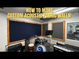 HOW TO MAKE CUSTOM ACOUSTIC FABRIC WALLS! DIY LIKE A PRO!