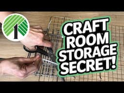 Dollar Store CRAFT ROOM HACK! Easy Door Organizer DIY