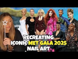 👗 MET GALA NAILS 2025 | Recreating Nail Art | Sydney Sweeney Sabrina Carpenter Thread Louis Vuitton