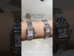 Cartier Panthere Watch Mini vs Small Stainless Steel Comparison