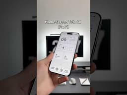 My iPhone home screen tutorial #minimalist #productivity #setup