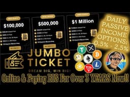 WHAAAAT?! How Did I Miss This One? Jumbo Ticket - Crypto & Lottery Synergized | Online Over 3 Years!