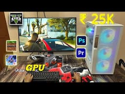 ₹25000 budget gaming PC RX550 intel 10th gen 16gb | Online gaming editing PC setup buy freefire GTA5