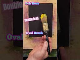 BOB ROSS Oval Brush double loaded for easy trees #bobross #shorts