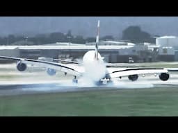 A380 Landing Goes Wrong