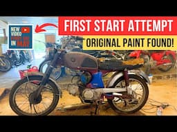 First Start Attempt on This Tragic Honda CL90