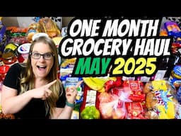 $160 May 2025  Grocery Haul | Large Family Grocery Shopping | Extreme Grocery Budgeting