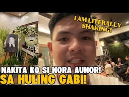 “I am literally shaking” NAKITA KO SI NORA AUNOR SA Huling Gabi ng Burol! OUR SUPERSTAR!