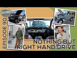 Right Hand Drive Land Cruisers, Why? We feature a JDM BJ41 Restoration, a Custom HJ47 and HJ61 LS3