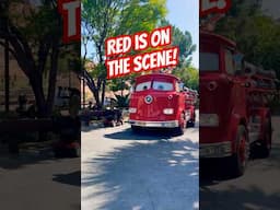 Red the fire truck in Carsland #disneyland #pixarcars #pixar #dca #carsland #firetruck