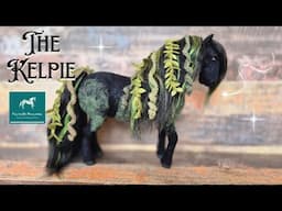 Unique sculpture made from wool // A Scottish mythical water spirit - The Kelpie