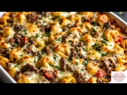 Philly Cheesesteak Tortellini Pasta Bake | The Ultimate Comfort Food