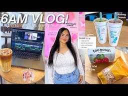 6AM PRODUCTIVE DAYS IN MY LIFE | what i eat in a day, makeup routine, errands & staying motivated!