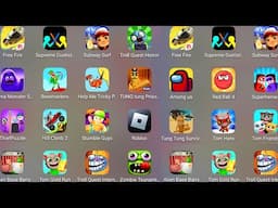Roblox,Stumble Guys,Hello Neighbor,Help Me Tricky Puzzle,Thief Puzzle,Grimace Monster,Free Fire.....