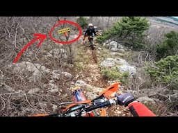 DANGER !!! Crazy downhill section in Extreme Enduro Track