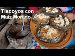 TLACOYOS de Frijol con Maíz Morado ¡Receta Fácil!