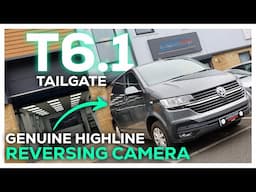 T6.1 Transporter Retrofitted with Factory Reversing Camera  - VW Highline Camera with Guidelines!