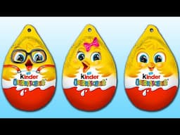 3 ASMR Kinder Surprises Easter 2025 Inspiring No Talking Video