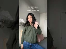 my diy inspo vs how it turned out: quilted hoodie