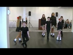 Burke School of Irish Dance performance at the Mayo Society of Cleveland Tea