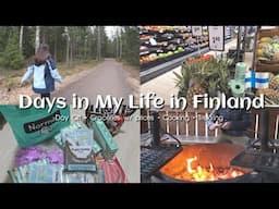 Living in Finland • What My Day Off Looks Like • Groceries & Unboxing • Finnish Nature Trekking