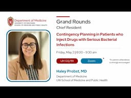 Contingency Planning in Patients who Inject Drugs with Serious Bacterial Infections
