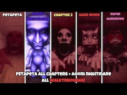 PETAPETA: Lv6 & School Of Nightmares Chapter 2 All modes + Aooni Nightmares FULL WALKTHROUGH