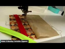 Make It Monday:  Invisible Zippers