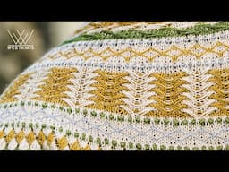 Achievement Badge Shawl  - Cable Slips Tutorial
