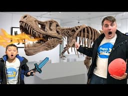 🔴 LIVE! | Baby Lava Trex Dinosaur Museum Scavenger Hunt | Educational Dinosaur Videos For Kids