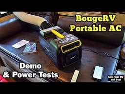 BougeRV Portable AC Demo & Power Draw Tests (3500 BTU)