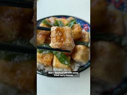 crispy fried tofu with soy citrus glaze! Using calamansi juice (Philippine lime) #tofu #vegan 💚
