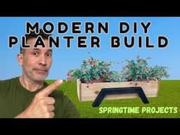 Easy DIY Modern Planter Box Made from Cedar Pickets