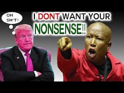 'I Don’t Have Time for Nonsense!' Malema Shuts Down Trump for Threats Against South Africa.