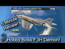 Hobby Boss 1/48 F3H Demon | 5 Minute In Box Review
