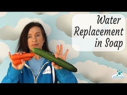 Water replacement in cold process soap, let's discuss how to swap water for milk, wine, fruit etc