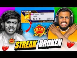 Breaking 1149 Winning Streak 😱 In Br Full Map Gone Wrong - Garena Free Fire Max