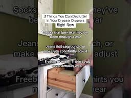 3 Easy Clothes to Declutter in Your Dresser Drawer #declutter #homeorganization
