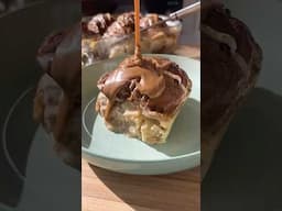 You NEED to try this Hot cross bun pudding 🍮 #pudding #dessert #shorts