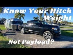 Know your Hitch Weight over Payload
