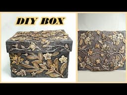 DIY Decorative storage BOX | upcycled Cardboard crafts