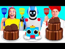 Me vs Grandma Cooking Challenge with a Robot by BaRaDa Challenge