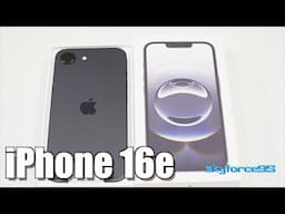 iPhone 16e Black Unboxing and Setup