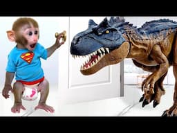 Monkey Baby Bon Bon Battles the T-Rex with an Air Cannon