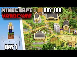 I Survived 100 DAYS Of HARDCORE Minecraft in a World That EXPANDS