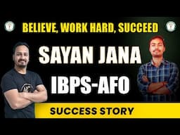 Graduation होते ही कैसे SELECTION लेनी है ! सीखे AFO Sayan Jana से ! ||