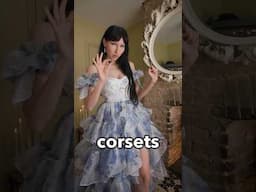 The cotton corsets paired with the dresses you were asking about #shorts