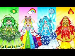 Nature Fairy vs Rainbow Fairy vs Ice Fairy vs Fire Fairy–Who’s the Most Magical?✨🧚‍♀️–Handmade Dolls