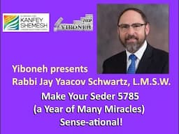 Make Your Seder 5785 (a Year of Many Miracles) Sense-ational! with Rabbi Jay Yaacov Schwartz