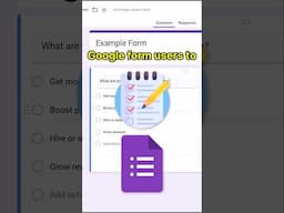 How to Select Multiple Answers in Google Forms #shorts